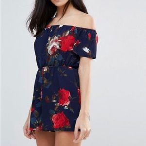 Parisian Collection floral romper